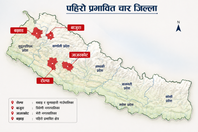 पहिरो प्रभावित चार जिल्लामा भौगर्भिक अध्ययन टोली पठाइने