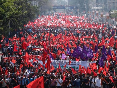 भृकुटीमण्डपमा समाजवादी मोर्चाको सभा