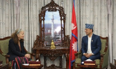 सभामुख अर्यालसँग संयुक्त राष्ट्रसङ्घकी आवासीय संयोजक याहियाको शिष्टाचार भेट