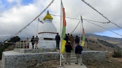 भोजपुरको पाँचधारेमा बौद्धस्तूप निर्माण    