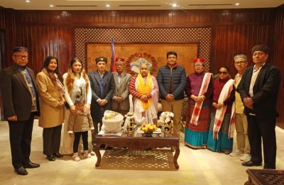 प्रधानमन्त्री कार्कीसँग घेदुङ प्रतिनिधिमण्डलको भेट    