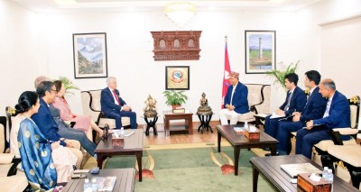 परराष्ट्रमन्त्री खनालसँग अमेरिकी सहायक विदेशमन्त्री कपुरको भेट    