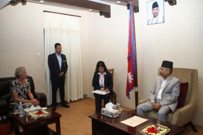 उपराष्ट्रपति यादवसँग युरोपेली सङ्घका राजदूतको शिष्टाचार भेट