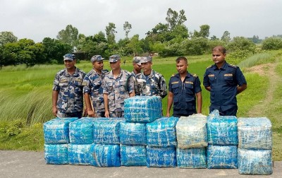 सप्तरीको पातोबाट ३९६ किलो गाँजा बरामद   