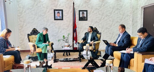 शिक्षामन्त्रीसँग स्विस राजदूतको भेट, प्राविधिक शिक्षामा सहकार्यबारे छलफल