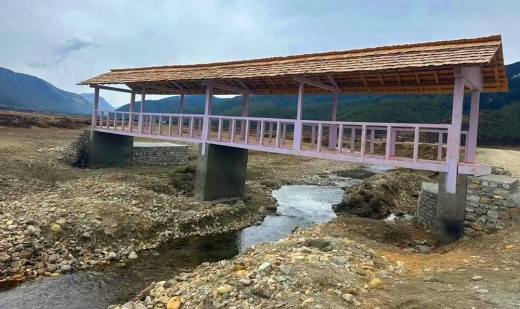 उत्तरगङ्गा नदीमा छानोसहितको साँघु निर्माण