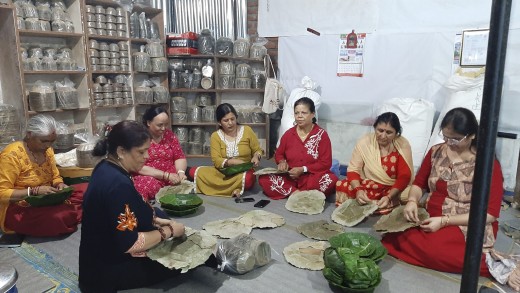 सालका पातबाट आम्दानी गर्दै तानसेनका महिला, दैनिक एक हजार दुनाटपरी उत्पादन