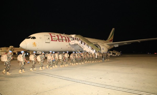 शान्ति सैनिकको अदलीबदली   