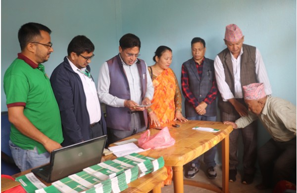 रामपुरमा गाउँबस्तीबाटै सामाजिक भत्ता वितरण