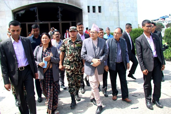 सभामुख र उपसभामुखद्वारा संसद् भवन निरीक्षण