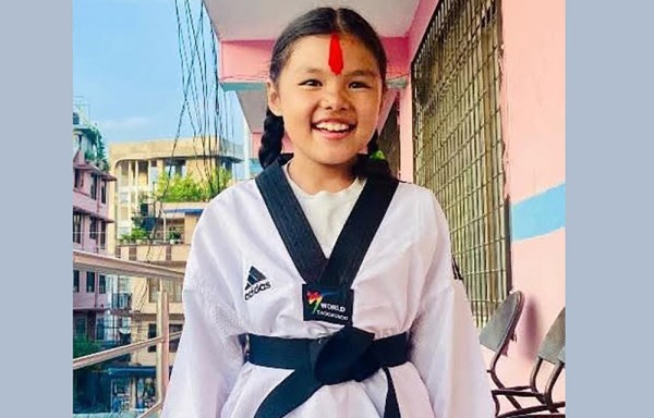 अन्तर्राष्ट्रिय तेक्वान्दोमा १० वर्षीया वैभवीद्वारा नेपाललाई स्वर्ण पदक    