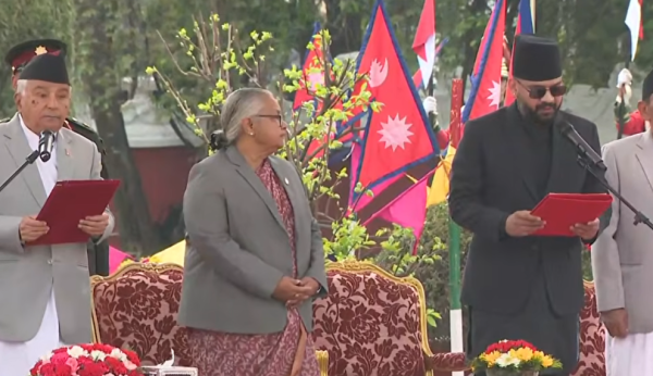 बालेन्द्र शाहद्वारा प्रधानमन्त्री पदको शपथ ग्रहण