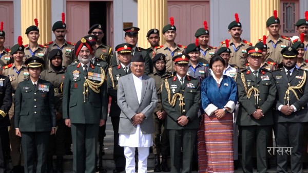 राष्ट्रपति पौडेलसँग भारत, भूटान र माल्दिभ्सका एनसिसी प्रतिनिधिको शिष्टाचार भेट   