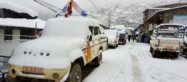 हुम्लामा तेस्रो पटक हिमपात