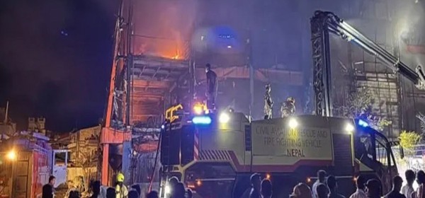 डेल्टा कम्प्लेक्समा भएको आगलागीबाट ५० करोड क्षतिको अनुमान
