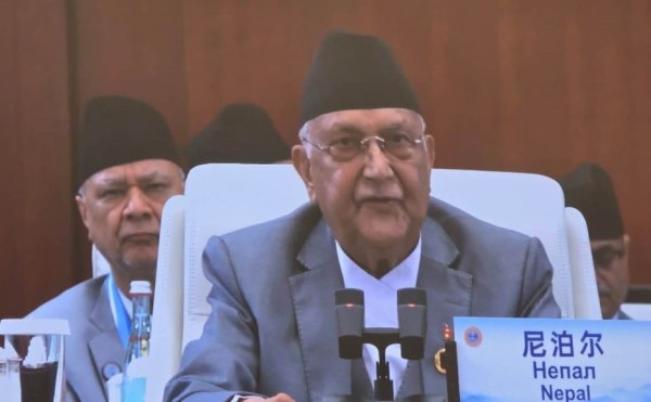 प्रधानमन्त्री ओलीद्वारा शांघाई शिखर सम्मेलनलाई सम्बोधन