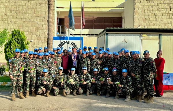 इराकमा तैनाथ शान्ति सैनिक स्वदेश फिर्ता    