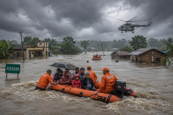 असममा बाढीको कहर : ९७ जनाको मृत्यु