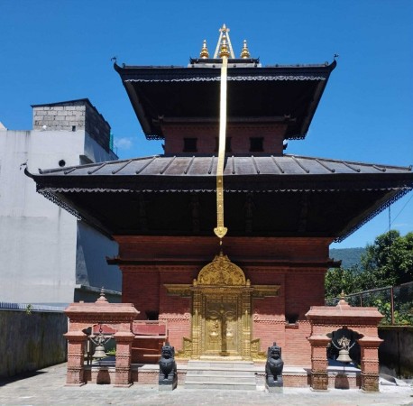 पोखरामा बन्यो भैरव मन्दिर   