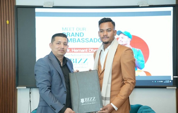 क्रिकेट खेलाडी धामी बिज एजुकेशनका ब्रान्ड एम्बासडर   