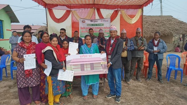 विपन्न समुदायका लागि सुरक्षित आवास निर्माण        