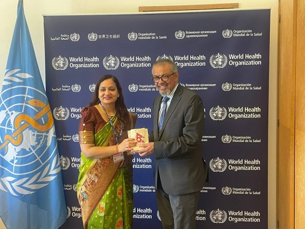 ‘विश्व स्वास्थ्य सङ्गठन सधैँ नेपालसँग सहकार्य र सहयोगका लागि प्रतिबद्ध’ 