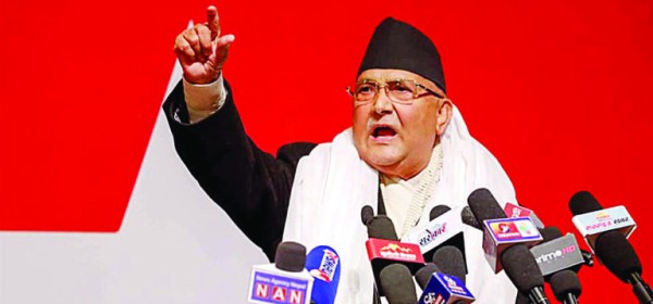 एमाले अध्यक्ष ओली झापा-५ को उम्मेदवार