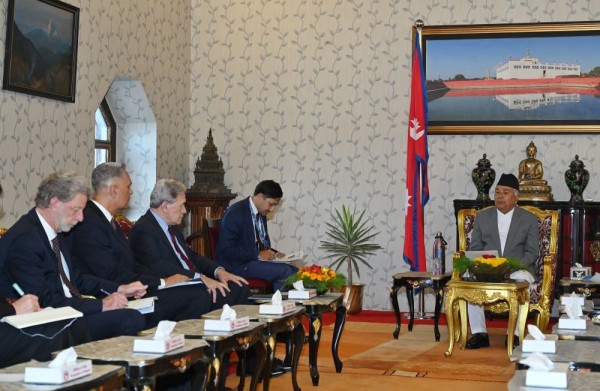 राष्ट्रपतिसँग न्युजिल्याण्डका उपप्रधानमन्त्रीको भेट    