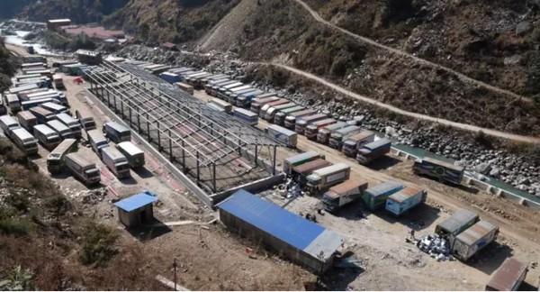 रसुवामा निर्माणाधीन सुक्खा बन्दरगाहको काम ७२ प्रतिशत पूरा
