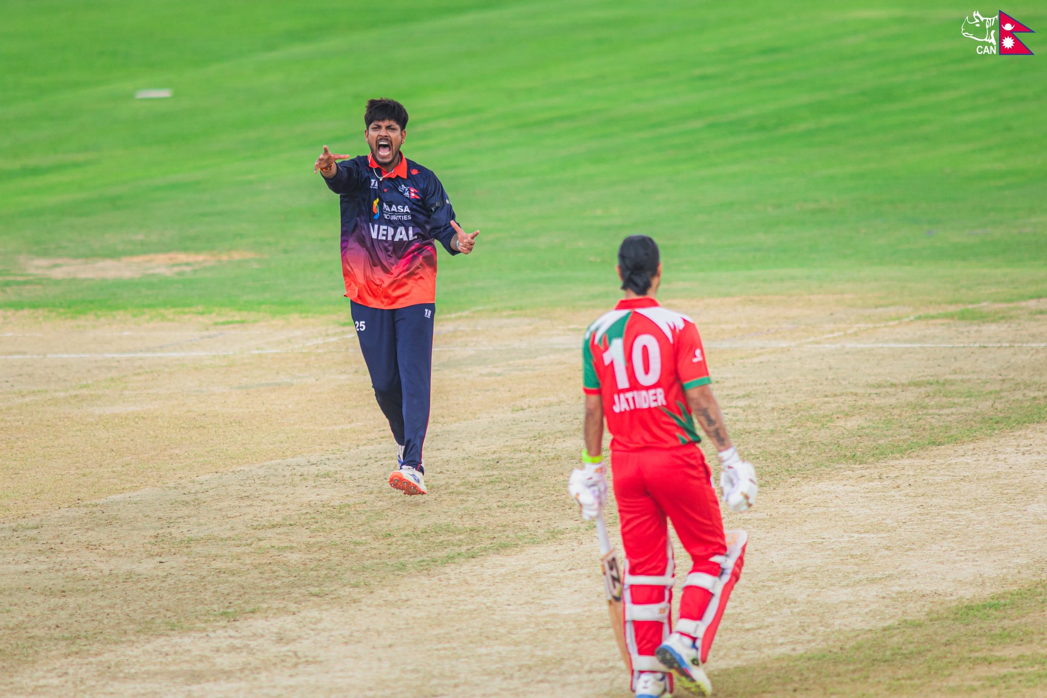 ओमानले नेपाललाई दियो ३०६ रनको बलियो लक्ष्य    