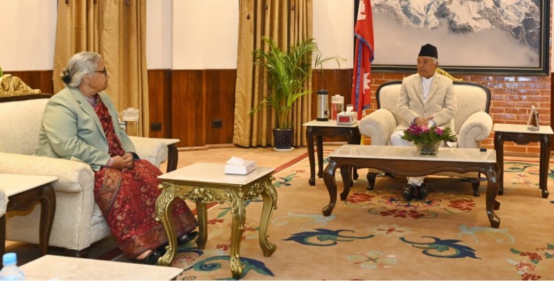 राष्ट्रपति पौडेललाई प्रधानमन्त्रीबाट निर्वाचनबारे जानकारी   