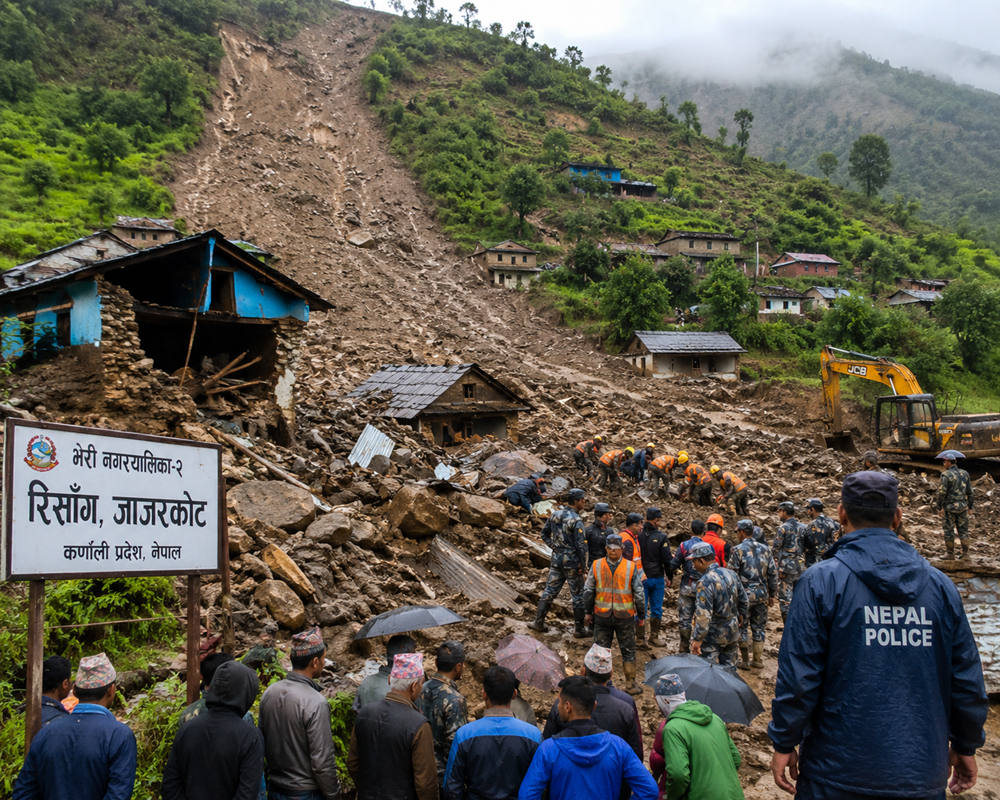      जाजरकोट पहिरोः एक जनाको मृत्यु, तीन जना बेपत्ता   