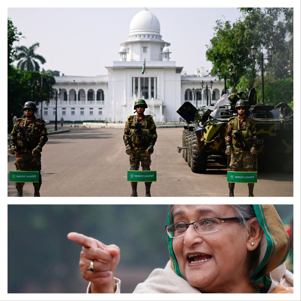 शेख हसिना विरुद्धको फैसलाअघि बंगलादेशमा कडा सुरक्षा        