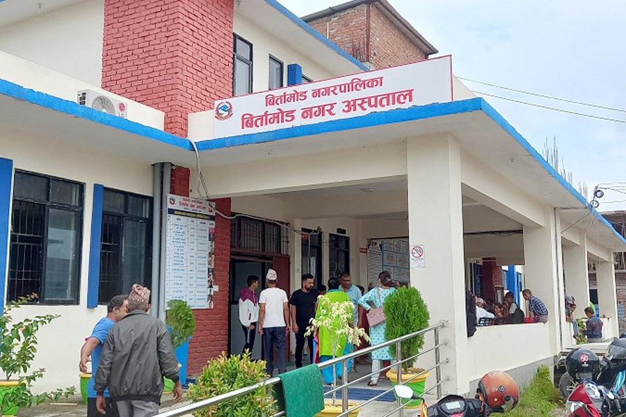बिर्तामोड नगर अस्पतालमा बिरामीको चाप बढ्दो