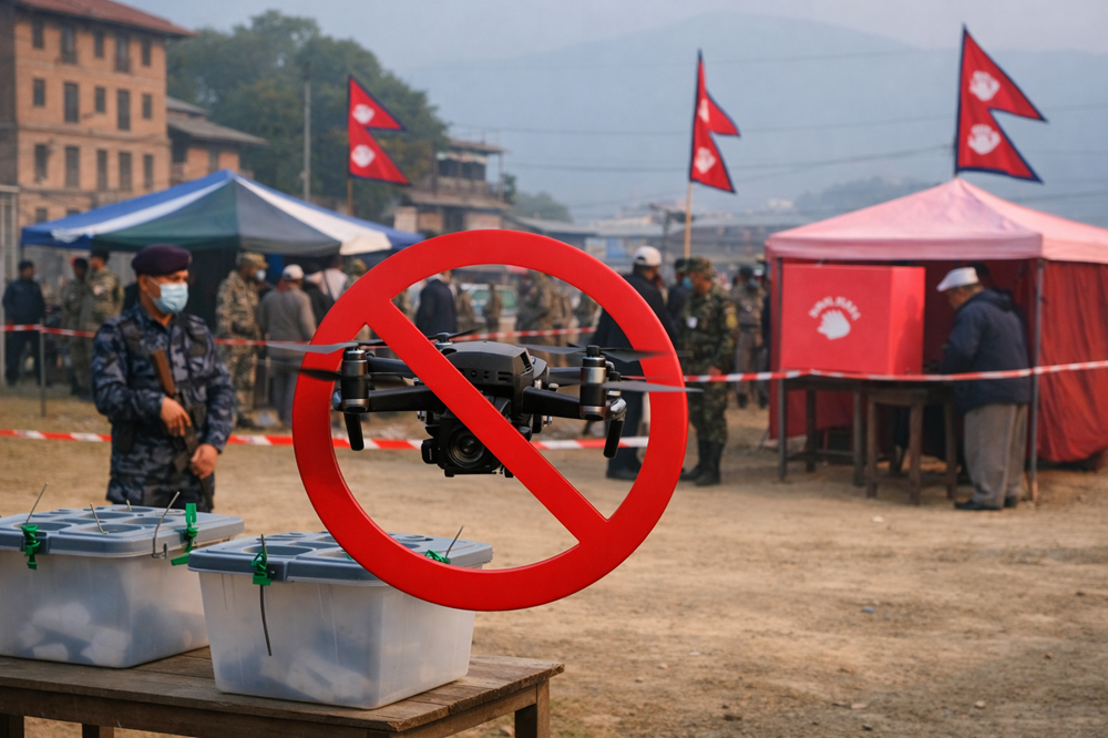 निर्वाचनमा ड्रोनको प्रयोगमा प्रतिबन्ध