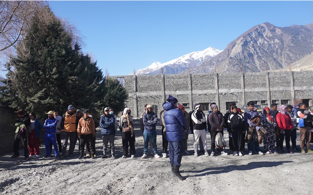 मुस्ताङमा असी प्रतिशत निर्वाचन प्रहरी जिल्ला बाहिरका   