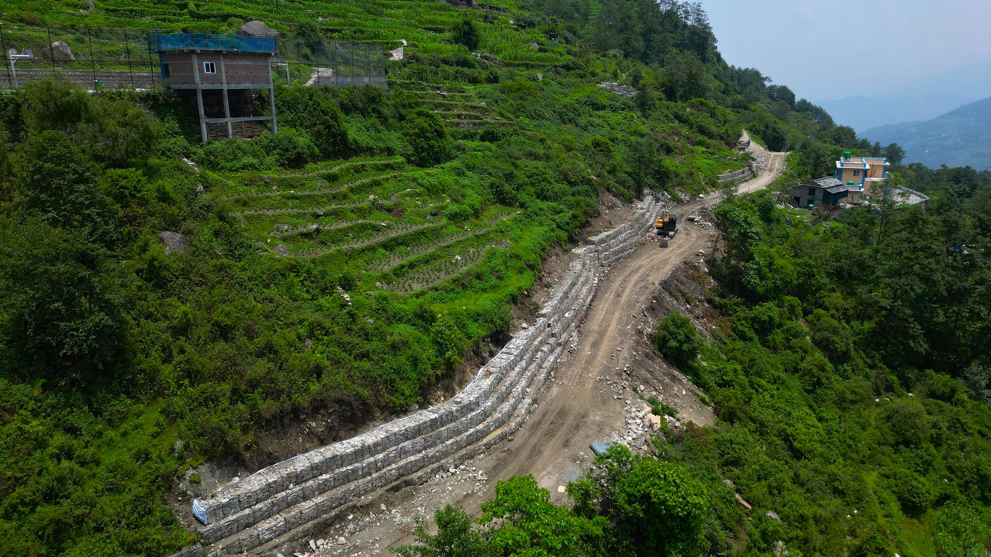 पहिरो र नदी कटान रोक्न दग्नाममा बस्ती संरक्षण योजना   