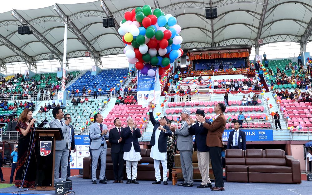 प्रधानमन्त्रीद्वारा ‘फिफा फर स्कुल’ अभियानको शुभारम्भ