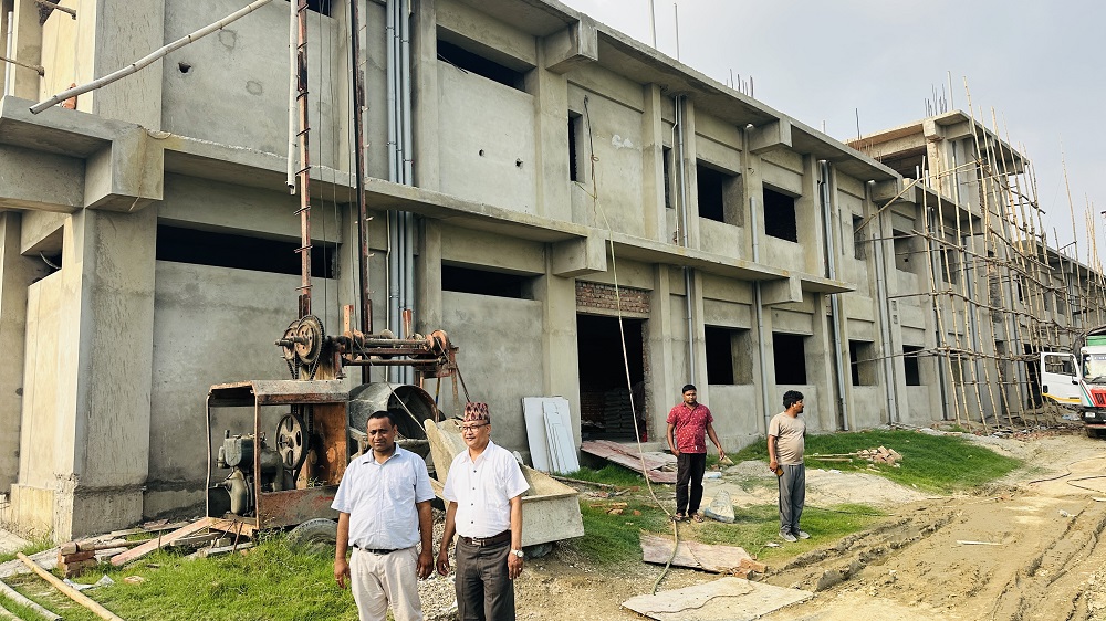 लहान नगर अस्पताल निर्माण अन्तिम चरणमा