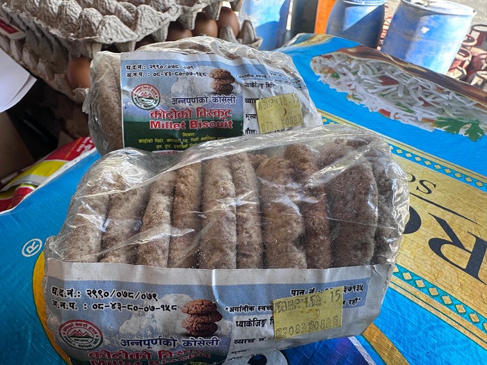 ‘कोदो गरिबको खाना’ भनेर हेप्ने दिन गए : बिष्कुटको माग उच्च, पाउरोटी बनाउने तयारी   