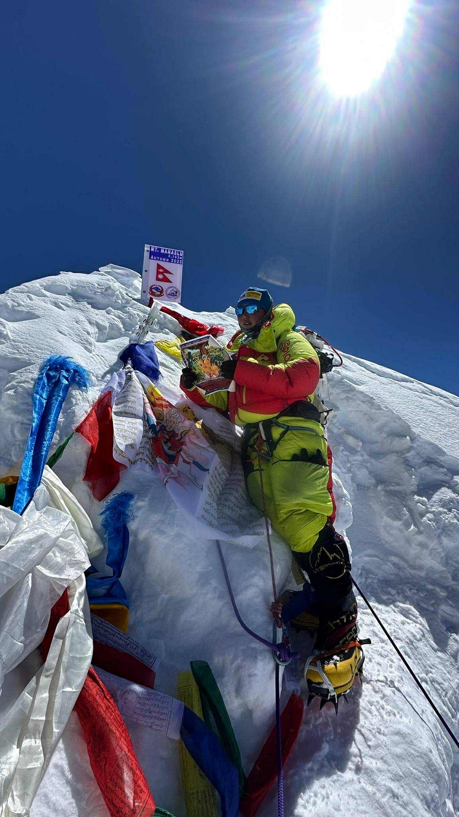 मनास्लु आरोहण गर्ने अहिलेसम्मकै कान्छी आरोही छिरिङ   