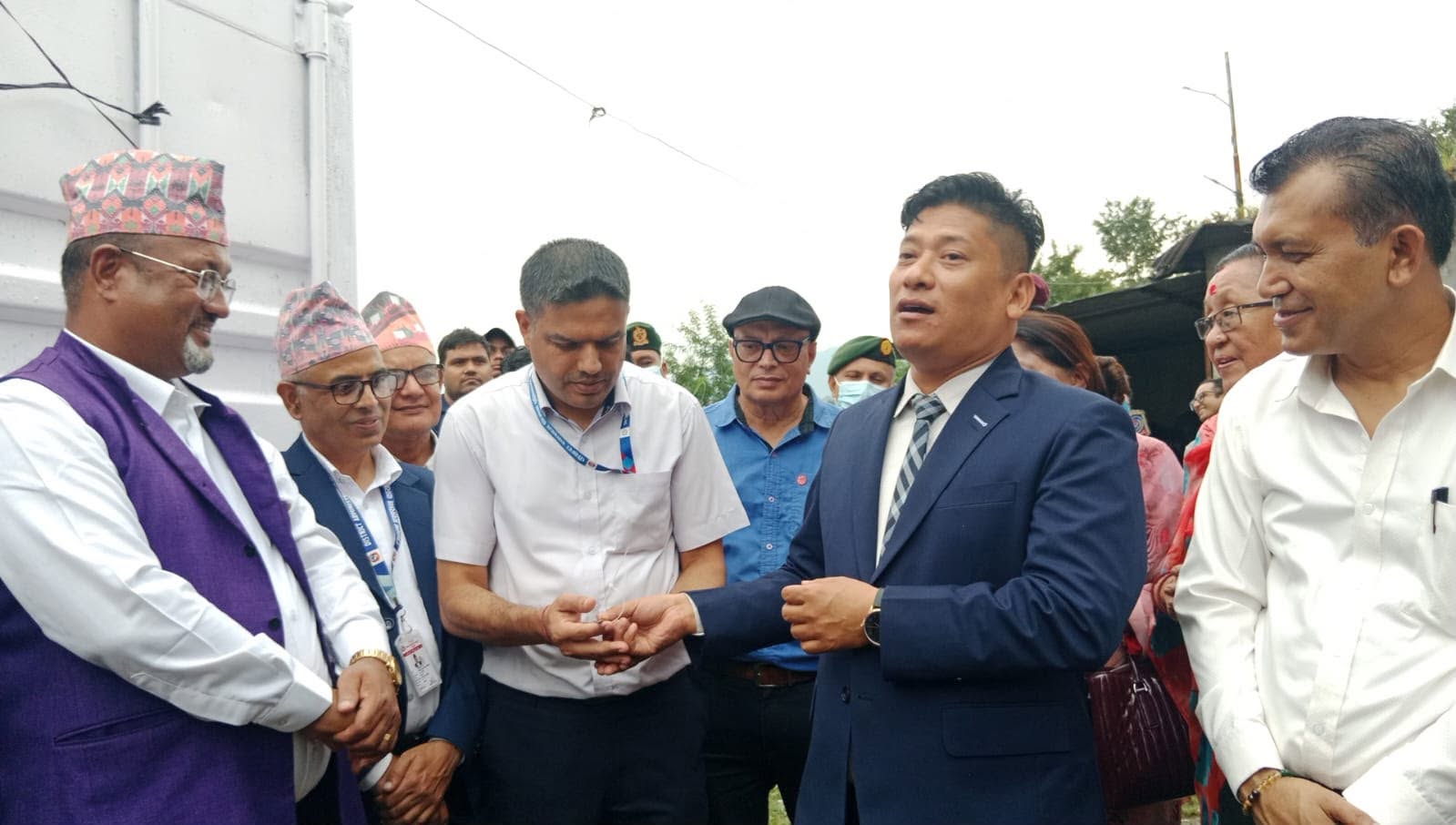 भोटेकोशी बाढीः पोखरामा शवगृह (पोर्टेवल मर्चरी हाउस) निर्माण   