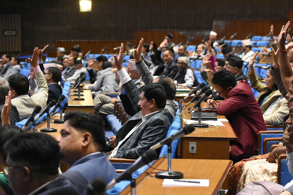 प्रतिनिधिसभाबाट सरकारको नीति तथा कार्यक्रम पारित