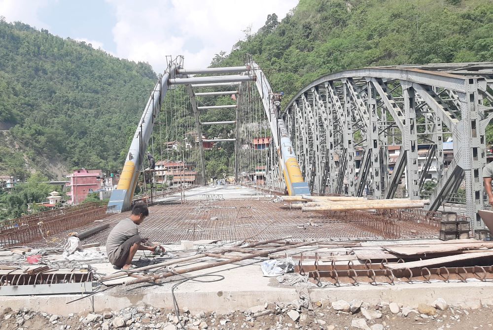 राम्दीमा ‘सिग्नेचर व्रिज’ निर्माण अन्तिम चरणमा    