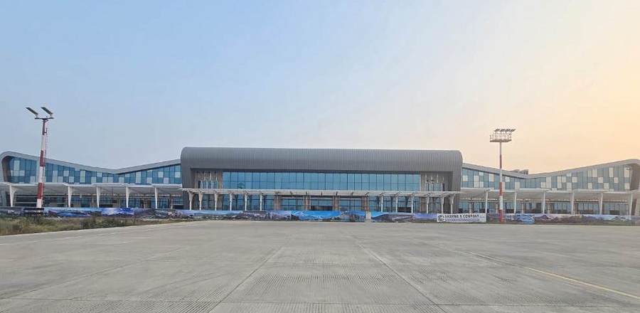 निर्धारित समयभन्दा अगावै तयार भयो राँझा विमानस्थलको नयाँ टर्मिनल भवन   