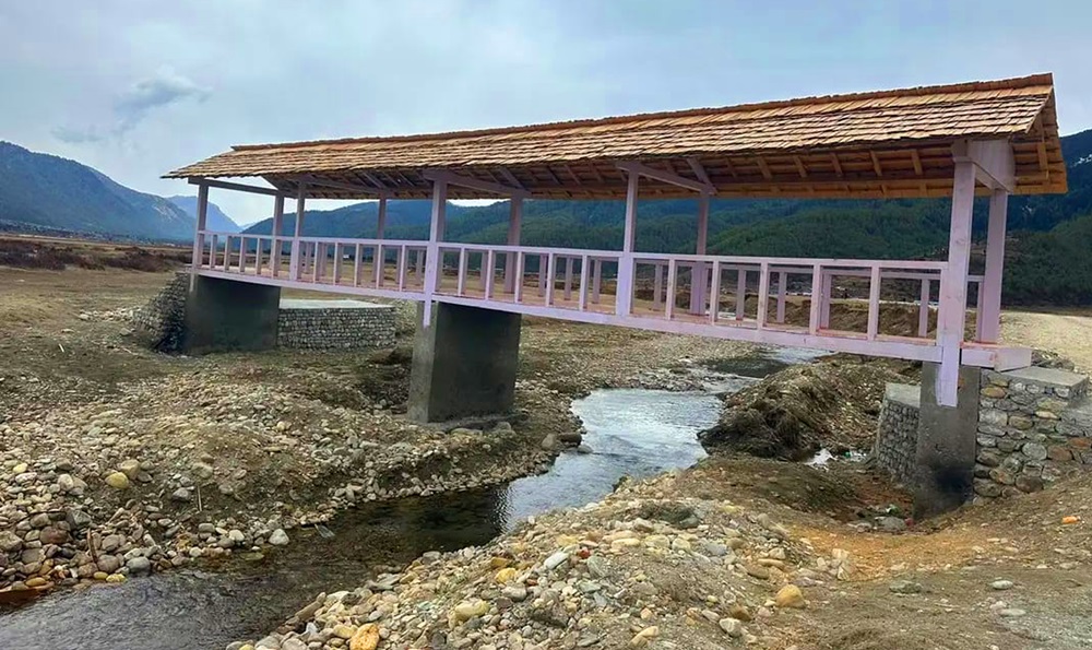 उत्तरगङ्गा नदीमा छानोसहितको साँघु निर्माण   