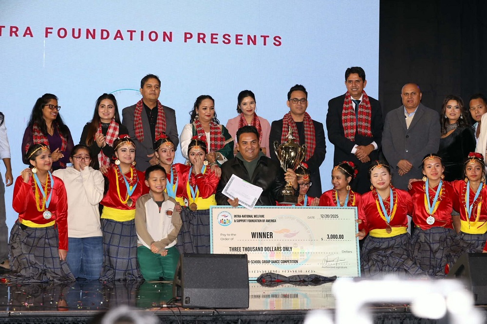 अमेरिकामा भएको नेपाली गायन र नृत्य प्रतियोगितामा आर्या र खुसी विजयी   