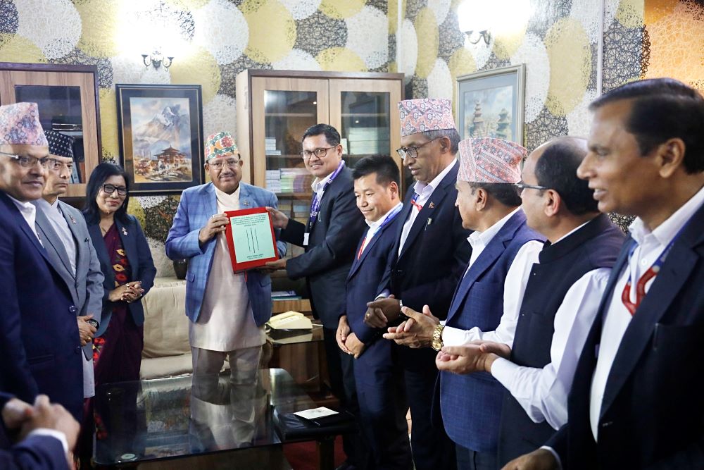 निर्वाचनसम्बन्धी प्रतिवेदन आयोगसमक्ष प्रस्तुत    