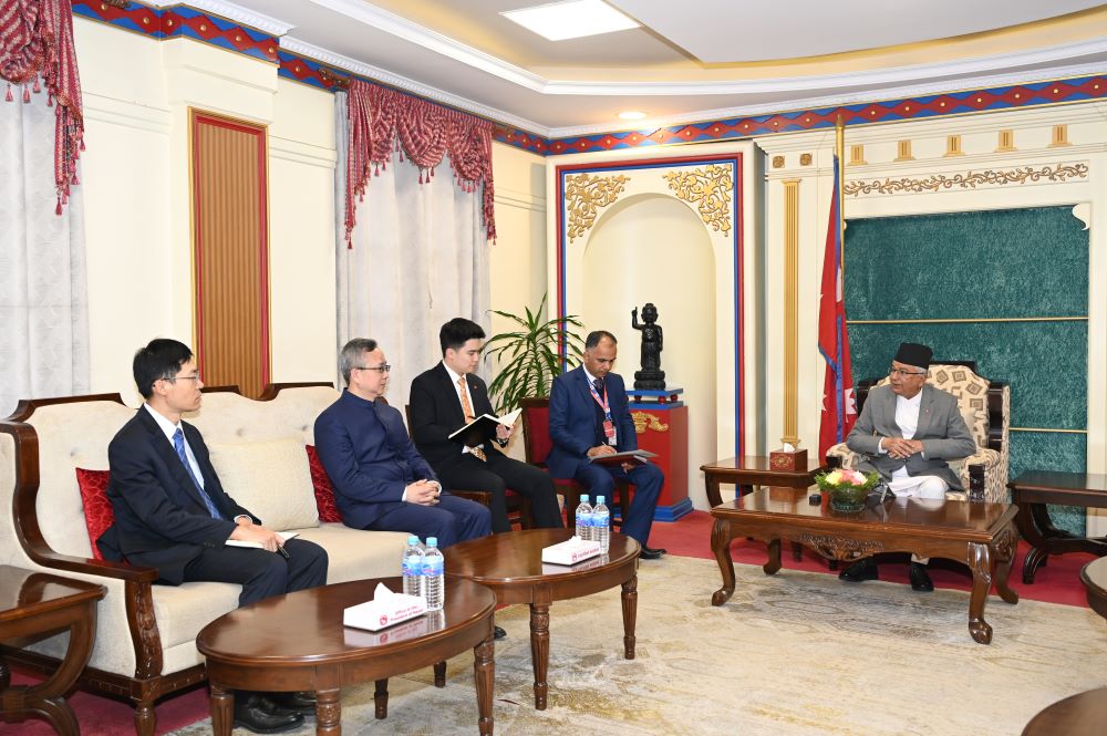 राष्ट्रपति पौडेलसँग चिनियाँ राजदूत सोङको बिदाइ भेट    