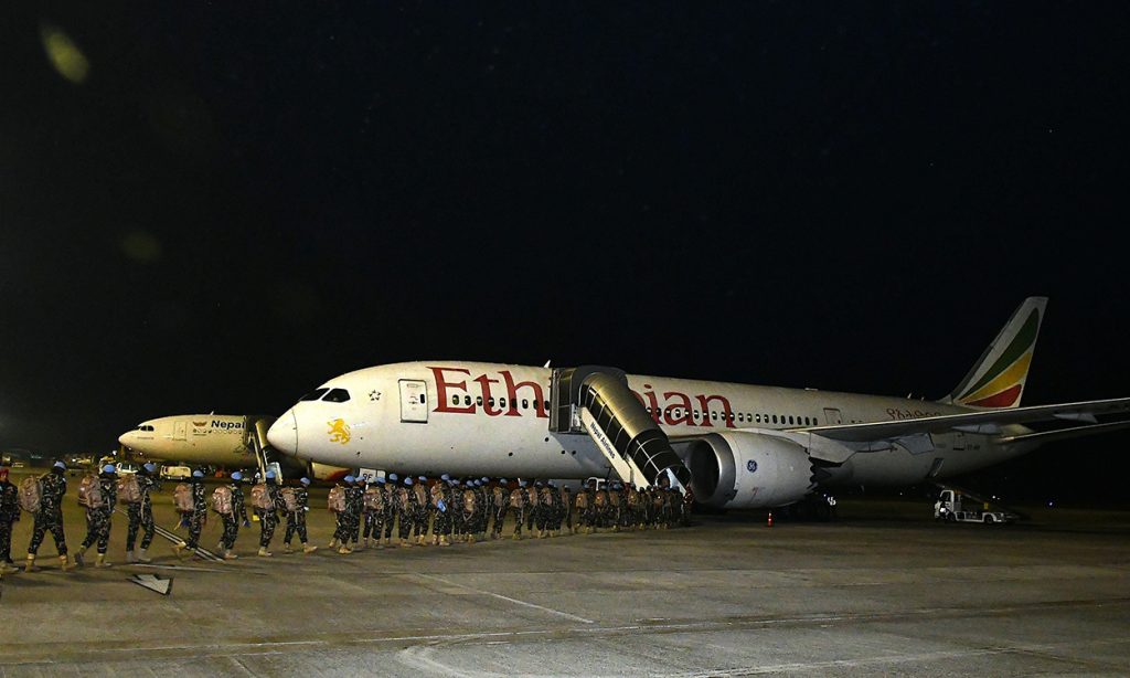 शान्ति सैनिकको अदलीबदली    